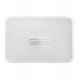 Porta Frios 24x16x4,5cm De Polipropileno Com Tampa De Poliestireno Off-White
